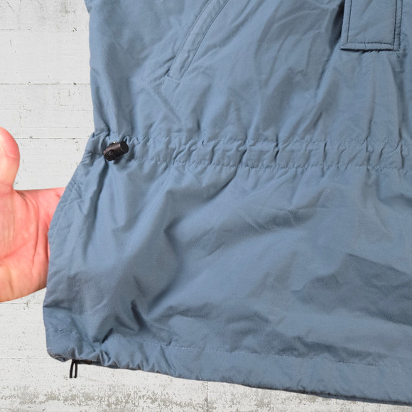 70s Vintage LL Bean Two Tone Blue Retro Half Zip Windbreaker Jacket Size Medium - Picture 4 of 10